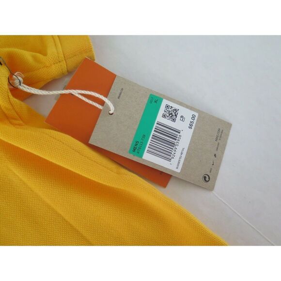 Nike Golf AT6111-739 Mens Sz XLarge Luxury Regular Fit Polo Gold Golf Shirt - Picture 4 of 8